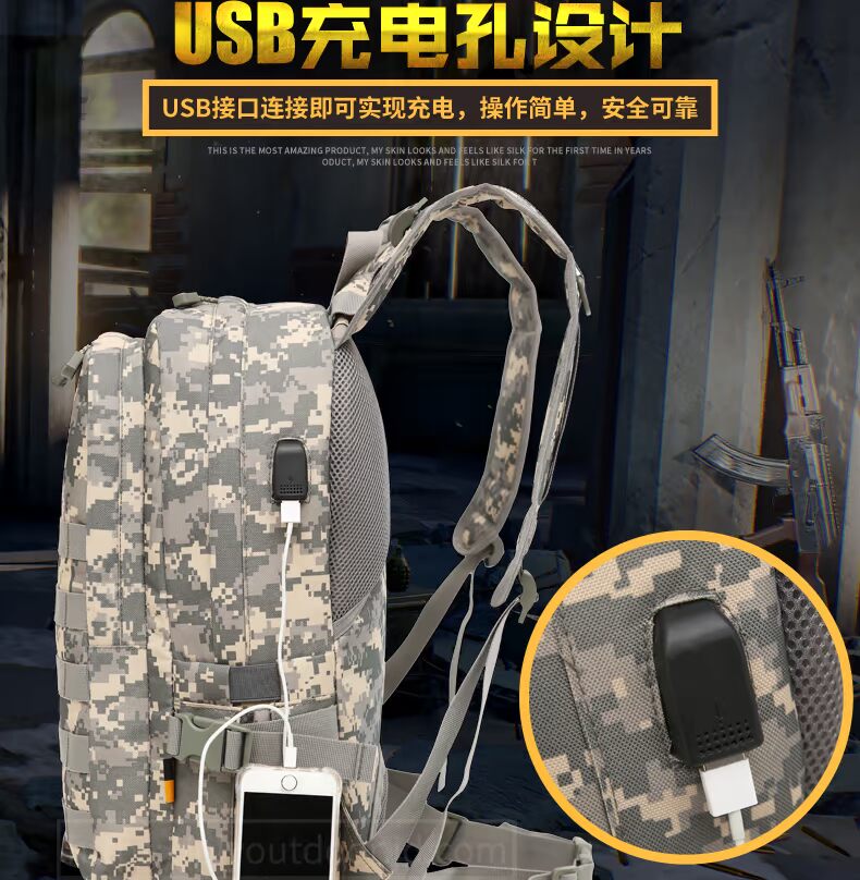 Jedi sống sót ba cấp ba lô nam nữ không thấm nước ăn gà ba lô chiến thuật quân sự ngụy trang túi máy tính học sinh leo núi balo edmond