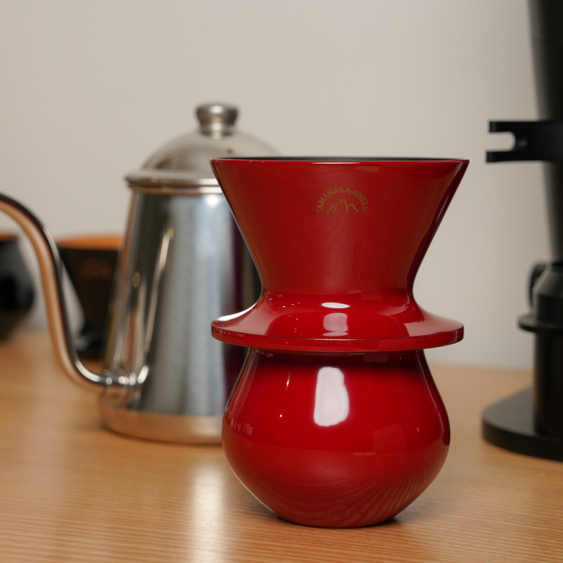 Anqing-Style Filter Cup No. 01 V60 Conical Parallel Ribbed Yamanaka Lacquerware Hand-Brewed Coffee Cup Japanese Original