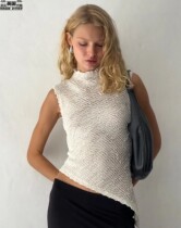 Motel Rocks Vêtements pour femmes UK mail droit UO nouveau produit EMBER col haut col texturé gilet de nuit