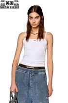 Diesel womens clothing British direct mail new white casual harnesses vest A051070EJAI