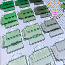 Single color chip plastic material PANTONE transparent color plastic material international standard color card
