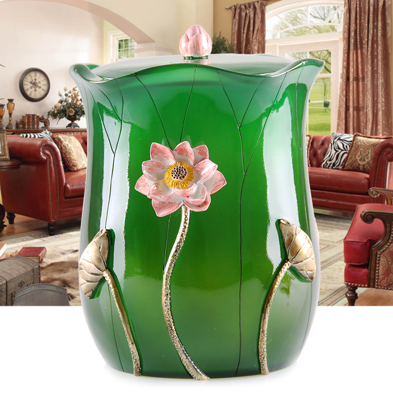 Toilet Trash Cans Home Light Extravagant Upscale With Lid Make-up Room Living Room Paper Basket containing barrel minimalist Trash Cans