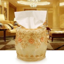 Obanquet Paper Towel Cylinder Creative Light Lavish Tissue Box Containing Box Au Style Toilet Paper Towel Box Lace Cramp Paper