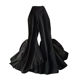 Temperament lotus leaf micro flared pants women's fashion high waist show legs long show thin drape wide leg pants casual pants trousers