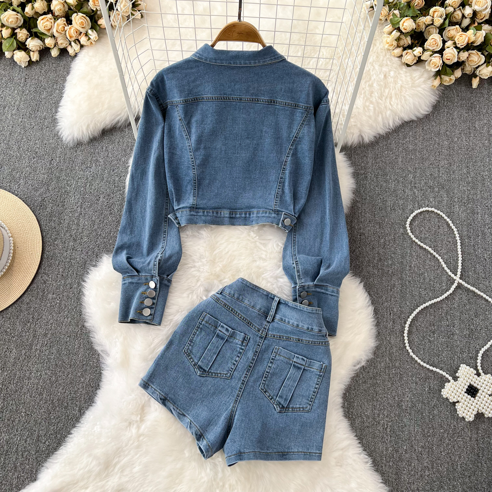 Dagelijks Straat Vrouwelijk Eenvoudige Stijl Effen Kleur Polyester Gecoördineerde Korte Broek Set Shorts display picture 18