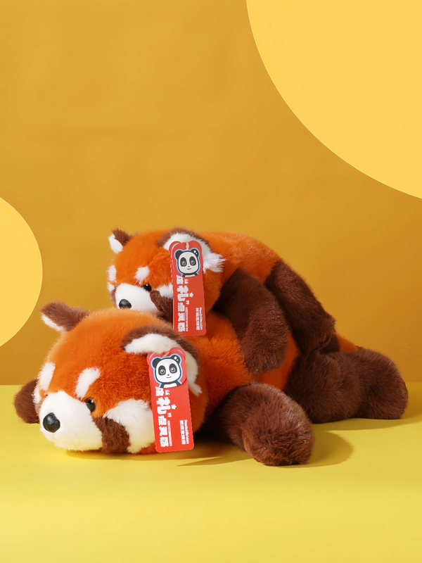 Panda Living Museum Smiling Red Panda Plush Toy Doll Airport Counter Same Style Chengdu Souvenir