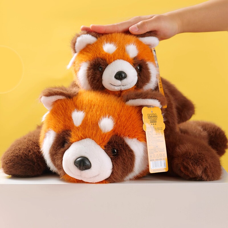 Panda Living Center Laughing Red Panda Plush Toy Doll Airport Panda Base Same Model Panda Living Center Laughing Red Panda Plush Toy Doll Airport Panda Base Same Model