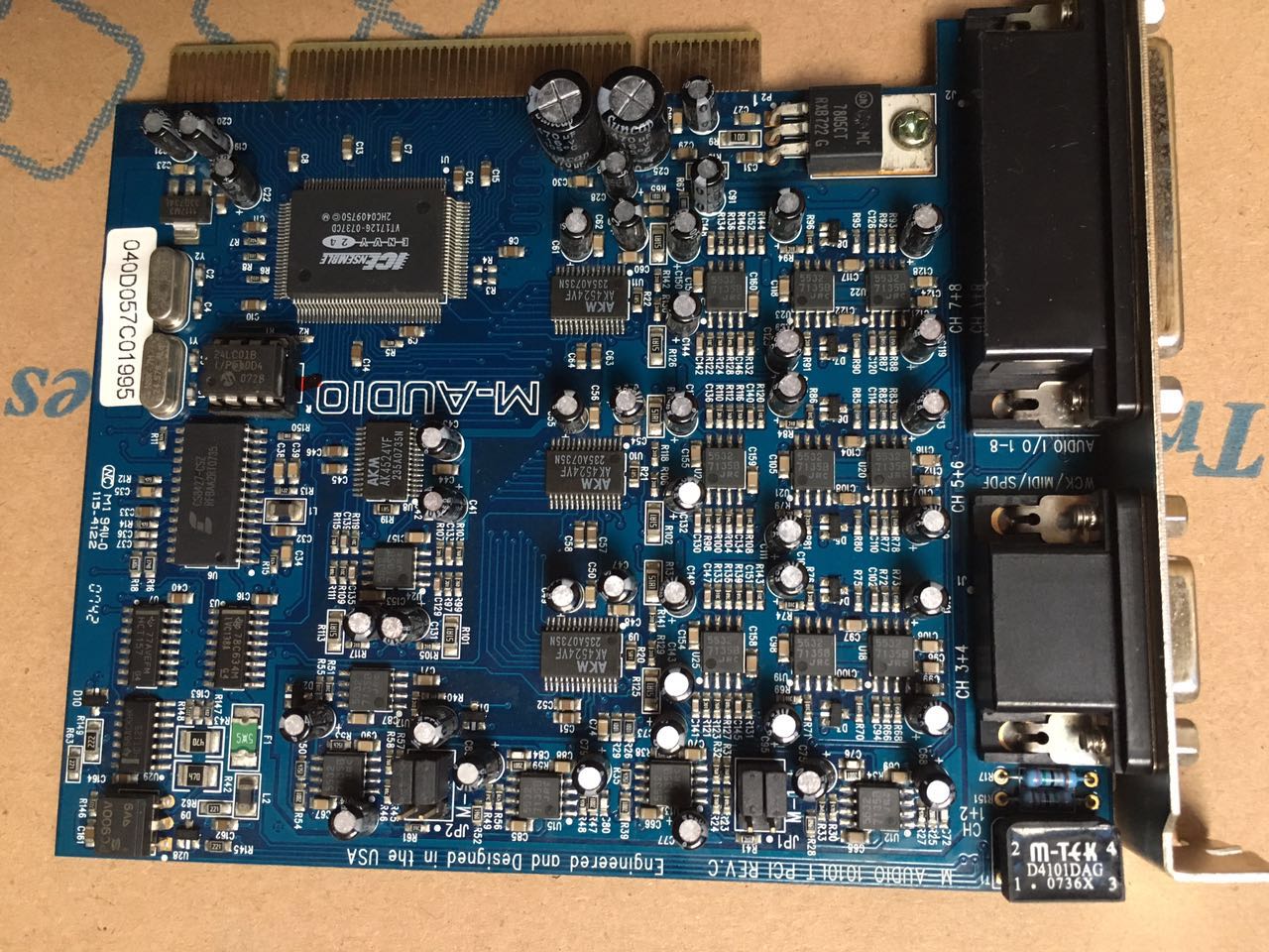 Original fitting M-AUDIO 1010LT PCI REV C sound card motherboard spot good quality warranty 1 year