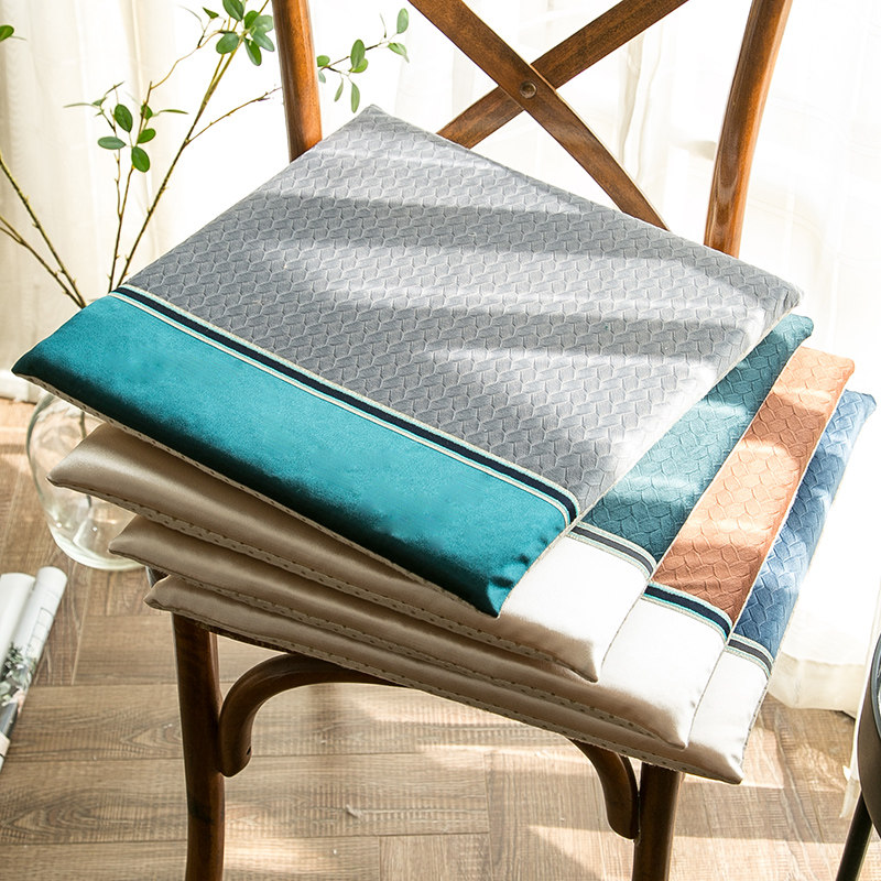 Fashion short plush chair mat cushion cushion anti-slip thickness removable chair cushion office seat mat