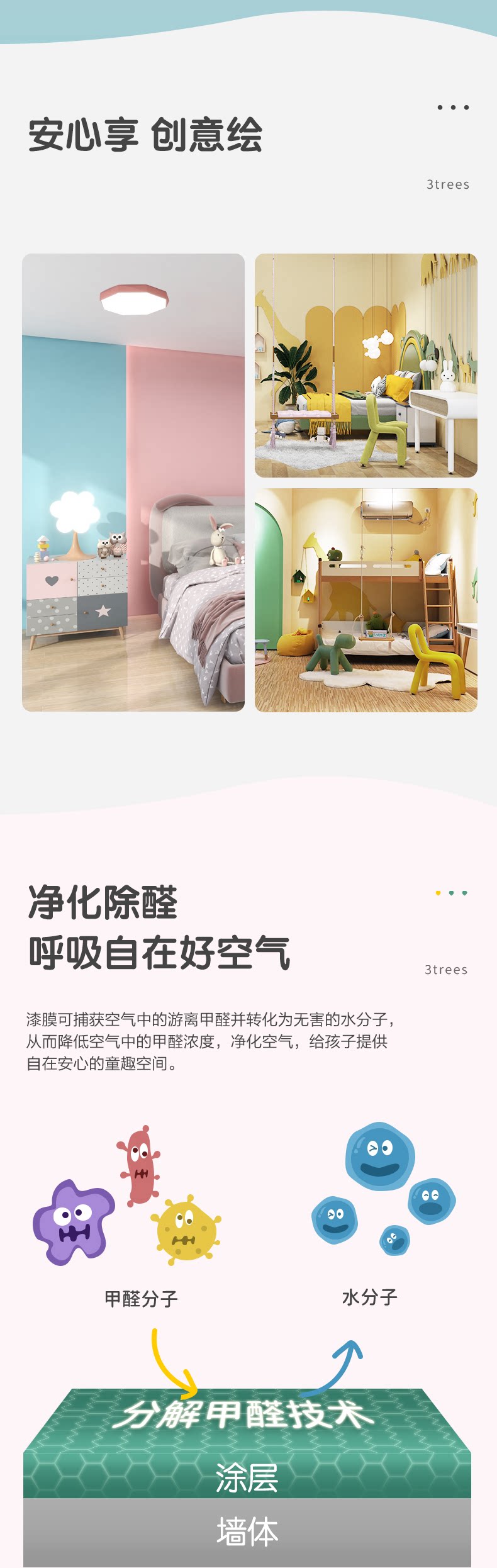 【好店众测】三棵树乳胶漆云绘儿童漆