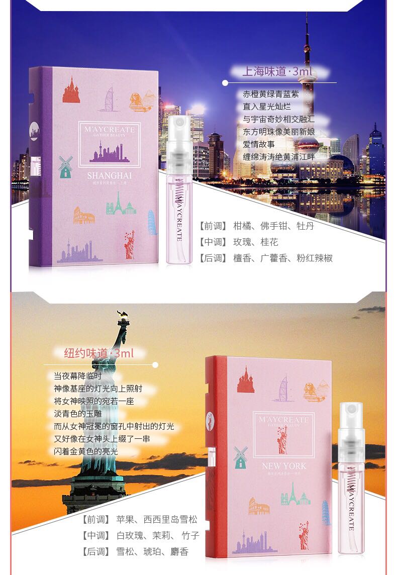 Dòng nước hoa thành phố mẫu 3ml với vòi xịt thơm tự nhiên và lâu dài nước hoa blue nữ