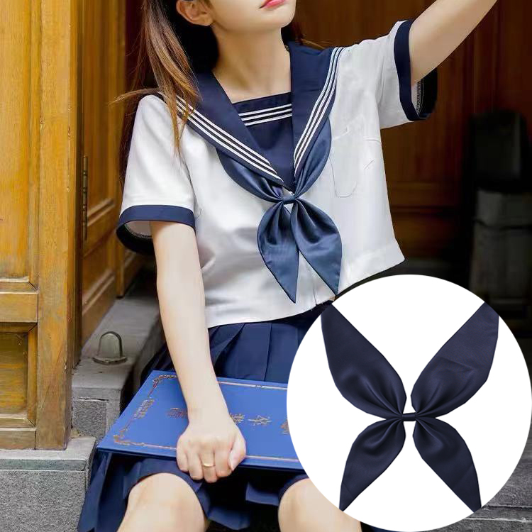 Good-of-the-art type triangle scarf jk Japanese college feng shui hand uniform school uniform special bow tie collar flower snap herb knot
