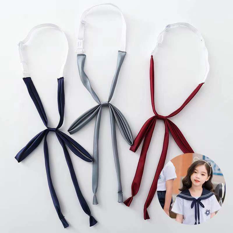 Gu Ji-zhan's supply of feeling pure color free of beating with rope collar lead the rope tie day JK floating with student shirt matching