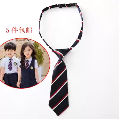 3-7 years old kindergarten big, middle and small class baby tie tie flower striped College Style men and women children small tie British