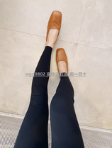 Pregnancy Color 22 Spring Red Dot Award 360 No Mark Black Skinny Pregnant Woman Outside Wearing Bottom-bottom Shark Yoga Pants