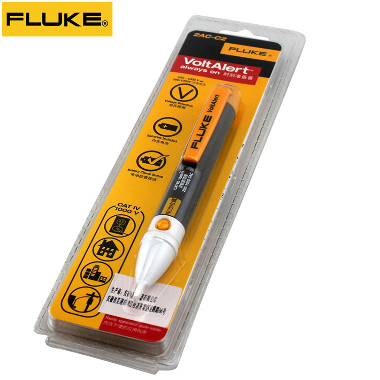 FLUKE Fluke induction test pen home line detection multifunctional electrotest pen electrician test electric pen 2AC-C2