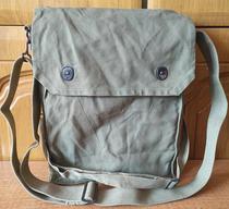 Nostalgic early 1950s military green old backpack 1958 old canvas bag Yongmei Airlines