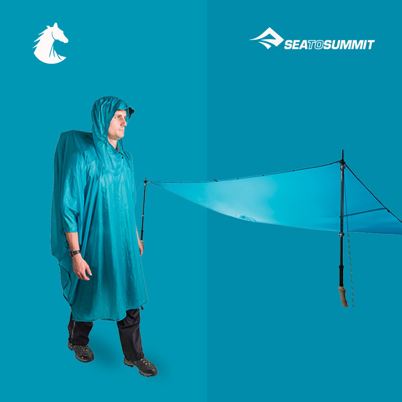 SEATOSUMMIT outdoor hiking raincoat men's and women's raincoat super gently can do waterproof sky curtain rain shed