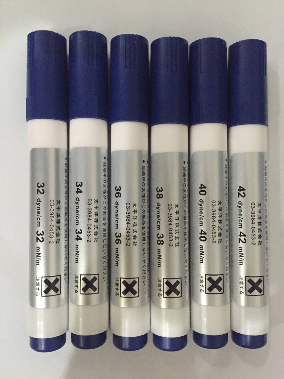 Japan Pacific Co., Ltd. corona surface tension test pen Dyne pen British Germany Arcotest