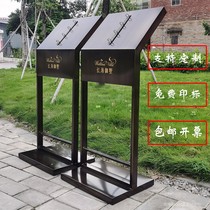 Custom floor display rack Data rack Magazine rack Metal real estate Rose gold contract rack Flip rack Menu rack