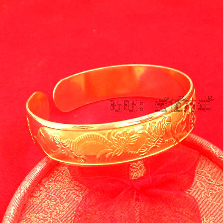 Chất lượng vượt trội tăng nặng 40 gram Mặt rộng 1,5 cm đồng nam thật và nữ sức khỏe bằng phẳng miệng đồng thật tinh khiết đồng thau - Vòng đeo tay Cuff vòng pandora pnj