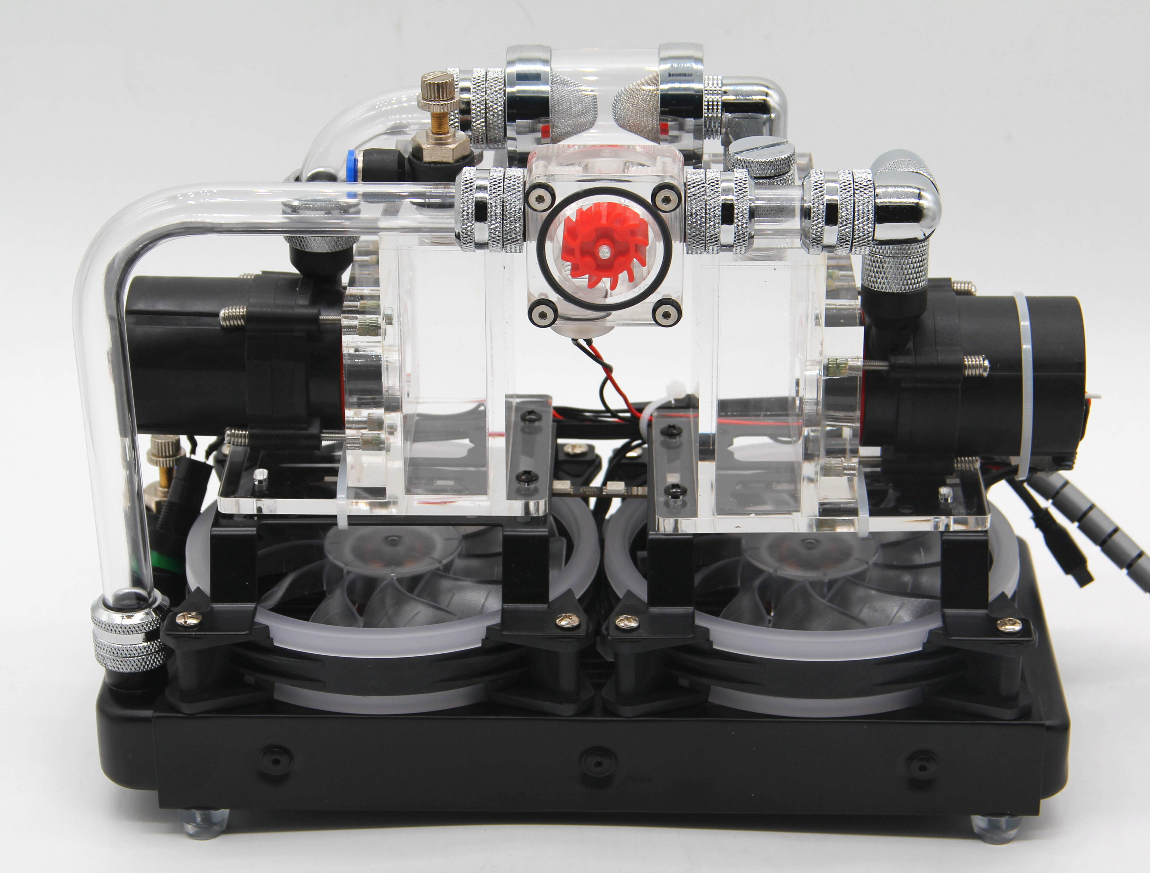 Mobile phone water cooler notebook water cooling modification dual pump notebook water cooling external device cold drainage tank water pump