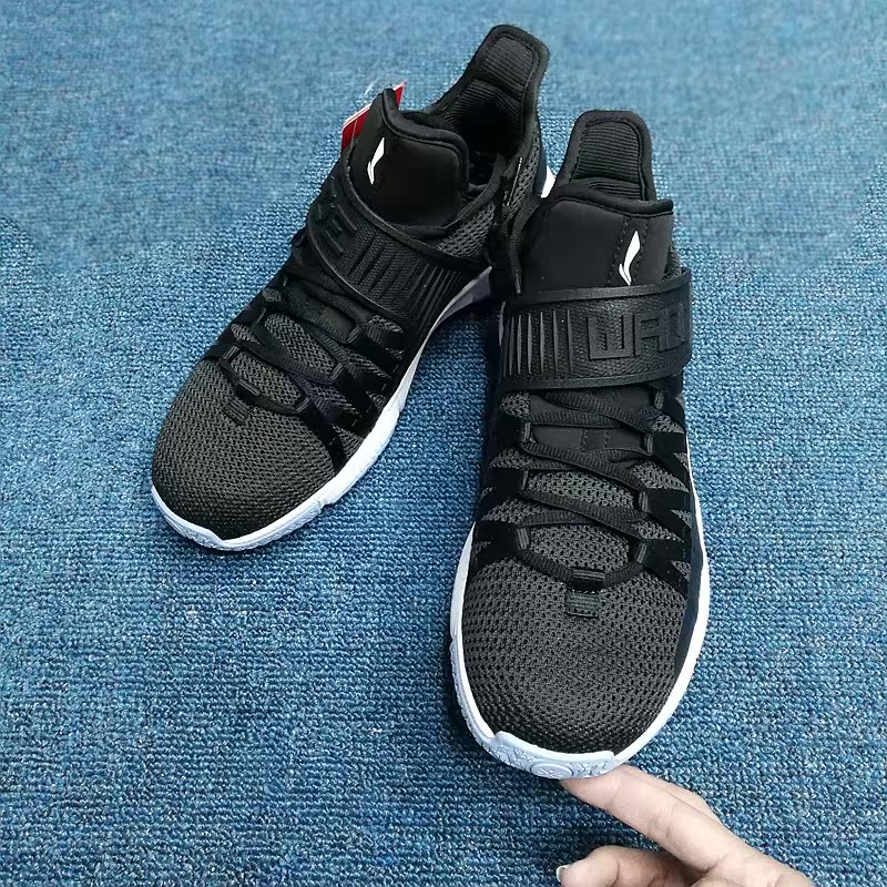 2018 Xia Li Ning Wade loạt đầy đủ lĩnh vực chống sốc lĩnh vực đám mây hấp thụ giày bóng rổ Velcro ABCN017-1 giày sport nam