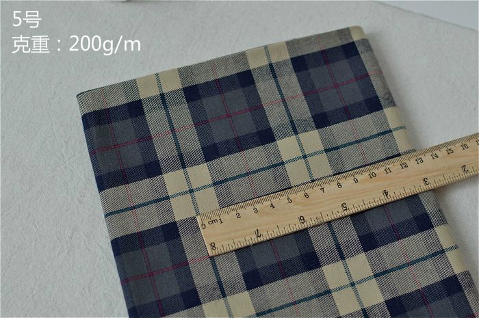 New retro mềm twill kẻ sọc cotton vải mùa xuân phần mỏng handmade DIY áo ngủ đồ ngủ vải may mặc vải dạ ép