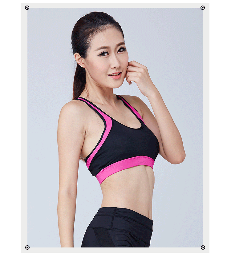 Quần lót thể thao nữ TEAING BRA với miếng đệm ngực mở rộng dây đeo giảm xóc hỗ trợ chạy bộ thể hình yoga áo lót thể thao