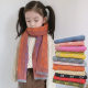 Korean version of autumn and winter imitation cashmere cartoon children's scarf versatile color-blocking rhombus men's and women's trendy baby scarf shawl winter