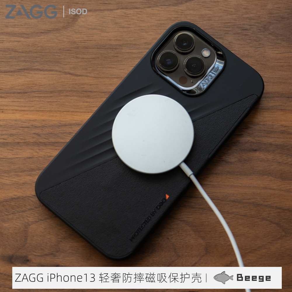 ZAGG light luxury leather shell business suitable for Apple 13 magnetic sleeve iPhone13ProMax anti-fall protective shell