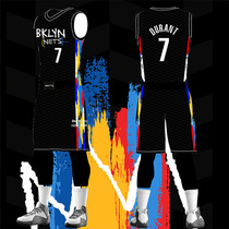 21 Harden Nets plus size childrens retro jersey city version Irving Durant basketball suit suit group purchase custom