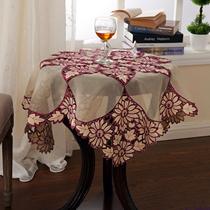 Foreign trade export sunflower embroidery Square small tablecloth 85CM dust cover towel clearance