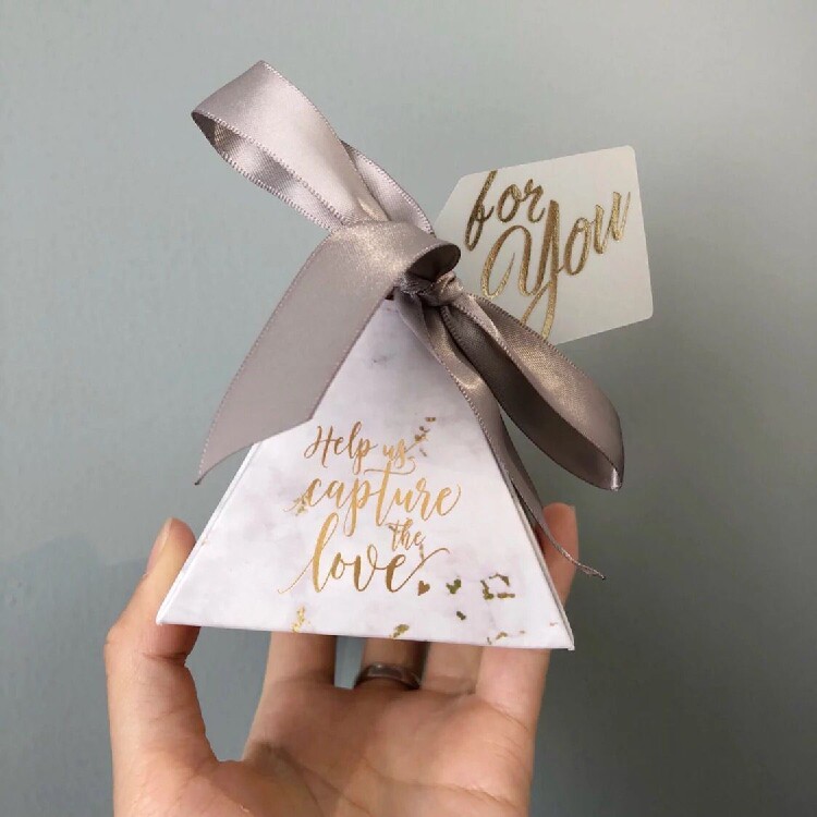 Marble Wedding Delight Box Creative Wedding Candy Gift Boxes 2018 New Wedding European-style Boxes Sugar Boxes
