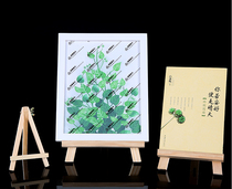 Solid wood tea cake rack Pu 'er tea rack photo frame bracket desktop oil painting small easel bulletin board menu display stand