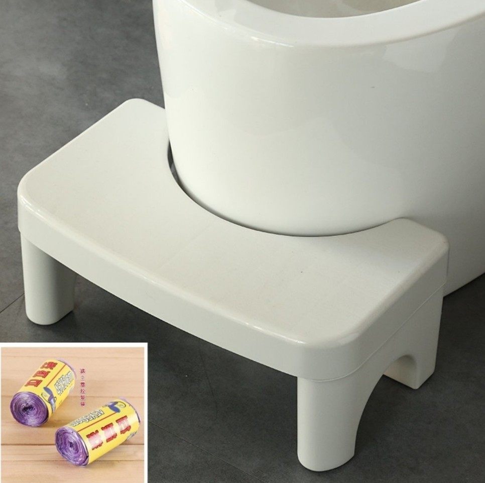 Thick toilet stool folding toilet heightened stool non-slip squat stool elderly children toilet footstool