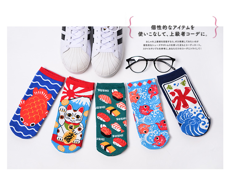 Vớ mèo may mắn vớ thủy triều Nhật Bản vớ cotton hoạt hình dễ thương vớ thuyền thấp để giúp net vớ cotton đỏ nữ mùa hè vớ trắng