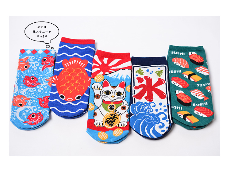 Vớ mèo may mắn vớ thủy triều Nhật Bản vớ cotton hoạt hình dễ thương vớ thuyền thấp để giúp net vớ cotton đỏ nữ mùa hè vớ trắng