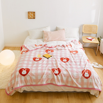 Flannel Blanket Thickened Winter Bunk Bed Coral Suede Bed Linen Student Dormitory Single Double Cover Blanket Monolayer Air Conditioning Blanket