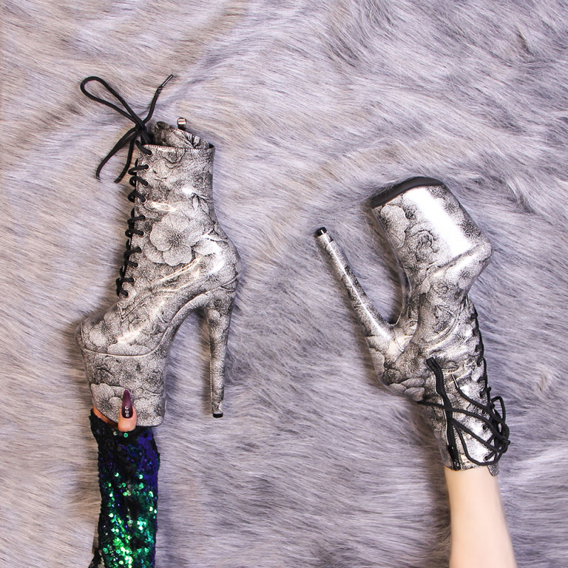 Ideal Ma 20cm Internet Celebrity Pole Dancing Short Boots Pearlescent Lily Stiletto Heel Performance Nightclub Catwalk Special Boots Ideal Ma 20cm Internet Celebrity Pole Dancing Short Boots Pearlescent Lily Stiletto Heel Performance Nightclub Catwalk Special Boots