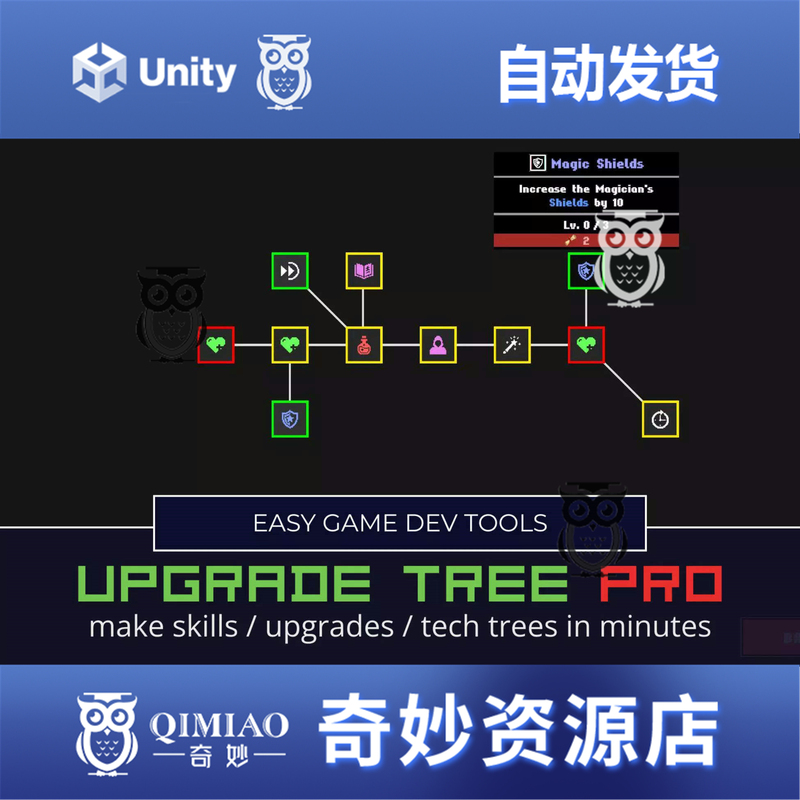 Unity Upgrade Tree Pro Skill Tech Perk Trees for Idle 1.0.1 Unity Upgrade Tree Pro Skill Tech Perk Trees for Idle 1.0.1