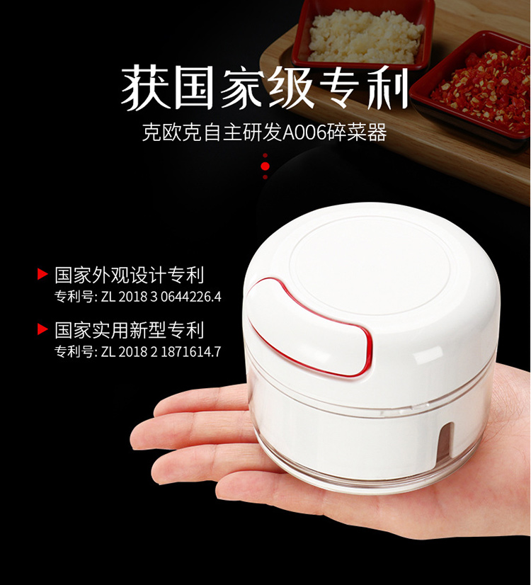 Keok new mini stainless steel garlic press Garlic press multi-function vegetable cutter Garlic puree kitchen utensils