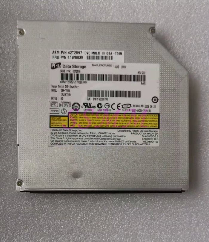 Original installed GSA-T50N notebook with built-in versatile DVDRW Burner machine Light machine