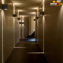  Led outdoor wall lamp Waterproof aisle double-headed outdoor wall lamp Living room bedside bedroom creative staircase small exterior wall lamp