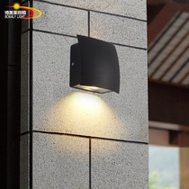  Outdoor wall lamp Waterproof door garden lamp LED modern simple creative outdoor aisle balcony wall lamp Exterior wall lamp