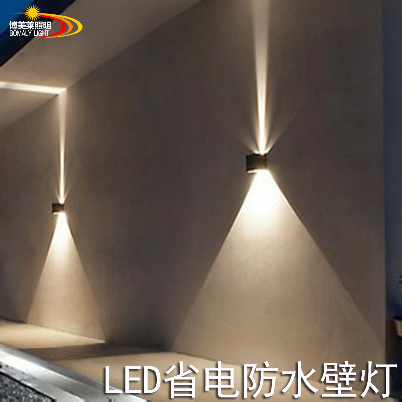 Modern simple LED outdoor wall lamp waterproof aisle living room bedroom bedroom creative outdoor wall lamp