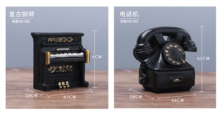 Retro hoài cổ lớn máy ảnh mô hình nhựa thủ công trang trí phòng nhỏ đồ trang trí máy tính để bàn trang trí cách trang trí phòng khách nhà vuông
