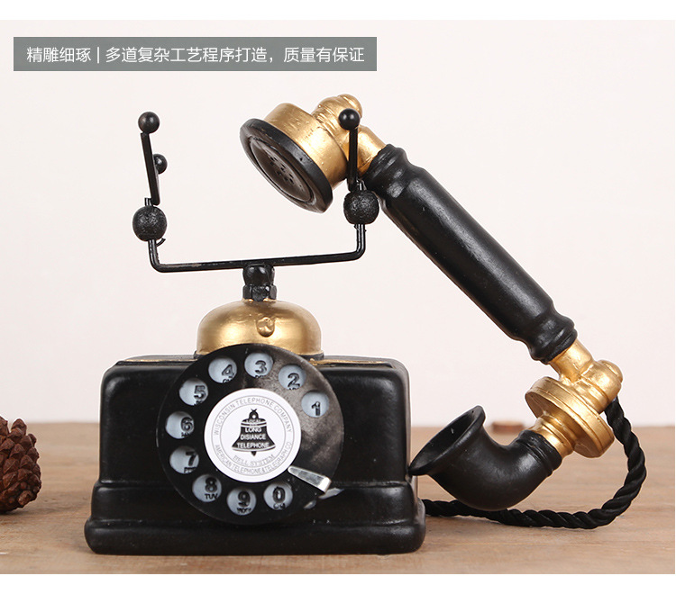Retro Mỹ gió công nghiệp điện thoại nhựa mô hình trang trí phòng khách mô phỏng thủ công tủ rượu trang trí hiển thị những đồ vật trang trí phòng khách