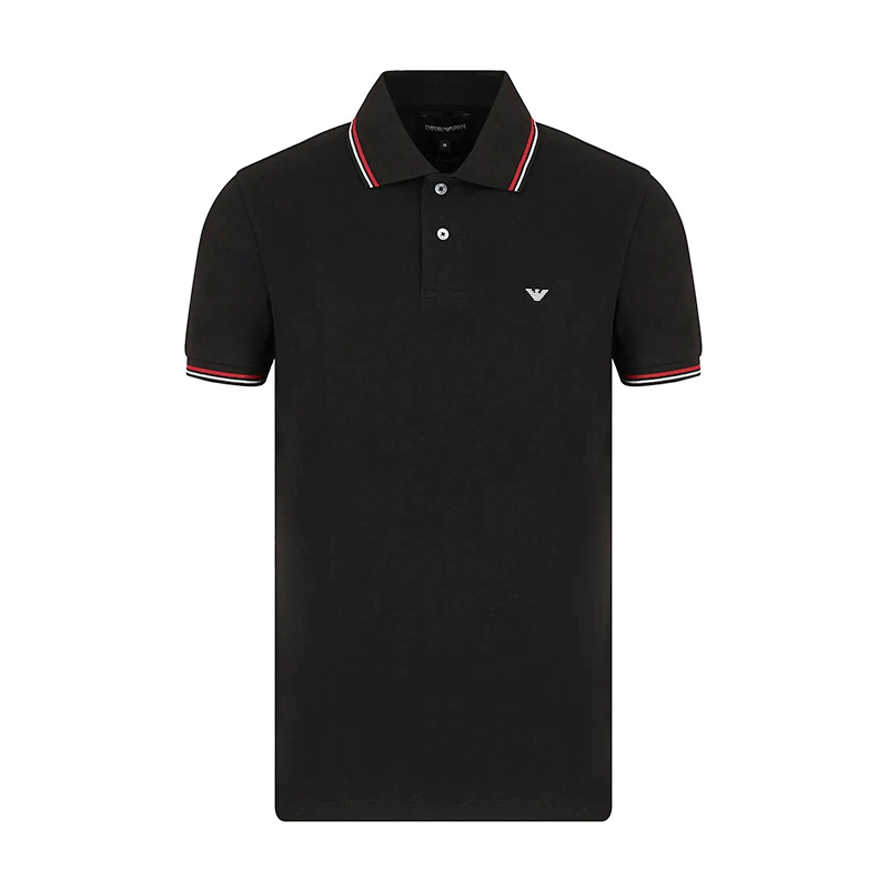 Emporio Armani Armani Men's Short-Sleeved Polo Shirt Summer New Half-Sleeved Business Casual Lapel Men's Clothing
