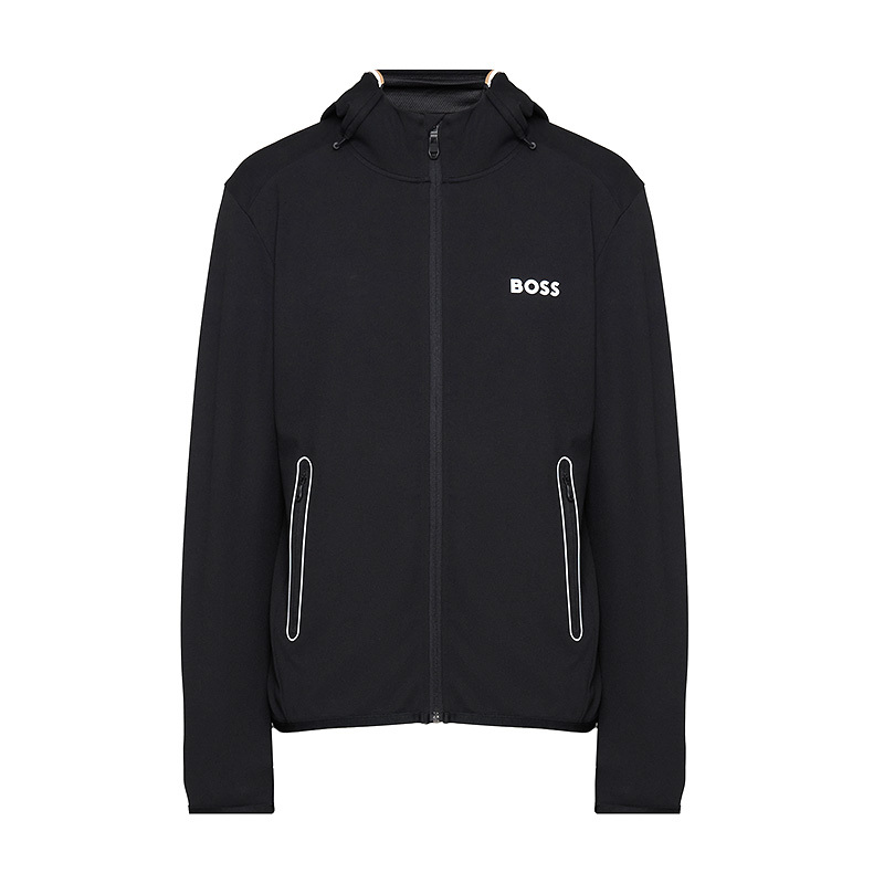 Hugo Boss Men's Hooded Zipper Jacket Casual Fashion Spring and Autumn New Sports Versatile Top
